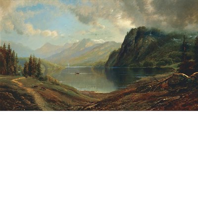 Lot 41 - Edmund Darch Lewis American, 1835-1910 Lake...
