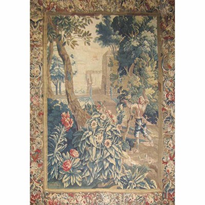 Lot 606 - Flemish Tapestry Belgium, 18th century A man...