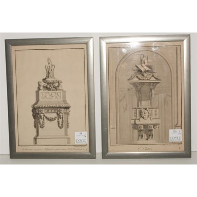 Lot 112 - J.C. de la Fosse [ARCHITECTURAL STUDIES] Six...