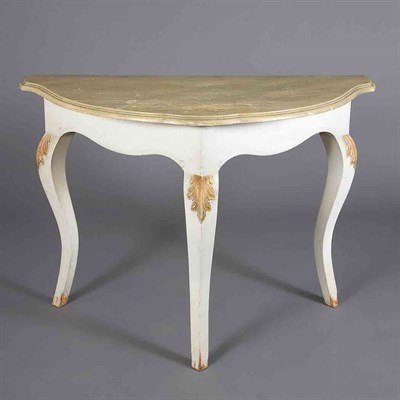 Lot 106 - Provincial Italian Rococo Style Painted Wood...