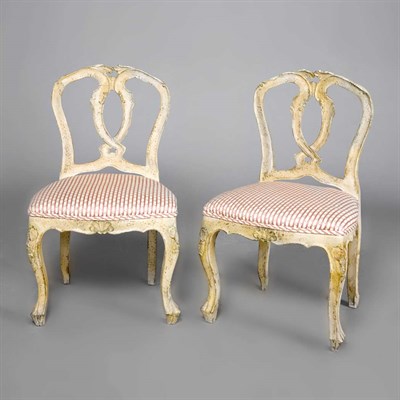 Lot 187 - Pair of Provincial Louis XVI Style Painted...