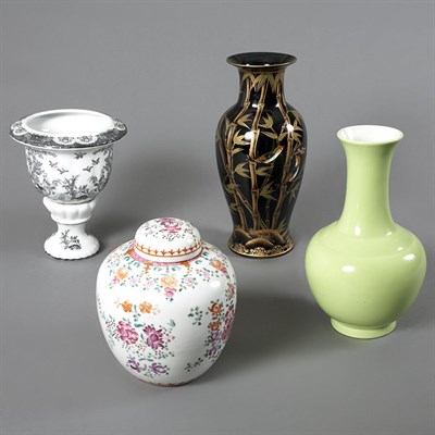 Lot 232 - Group of Four Porcelain Vases Height of...