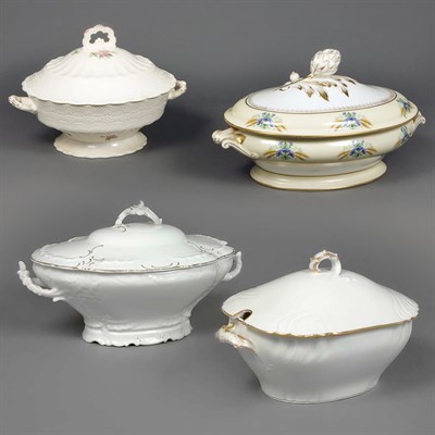 Lot 256 - Group of Four Porcelain Tureens