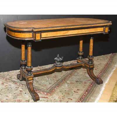 Lot 275 - Regency Style Burl-Wood Sofa Table Height 28...