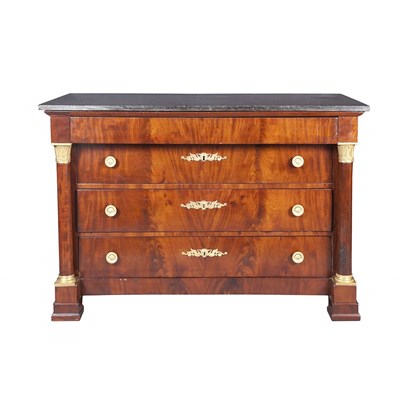 Lot 202 - Empire Style Gilt-Metal Mounted Mahogany...