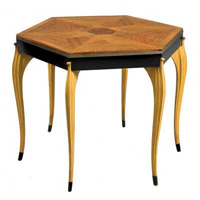 Lot 112 - Set of Three Art Deco Hexagonal Tables 20th...