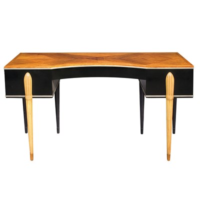 Lot 113 - Art Deco Metal Mounted Walnut, Ebonized Wood,...