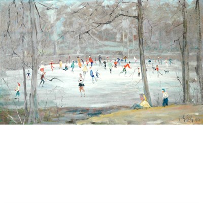 Lot 32 - George Gach American, 1909-1996 Skaters, 1958...
