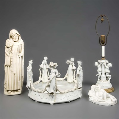 Lot 297 - Group of Four Ceramic Figures and Figural Groups
