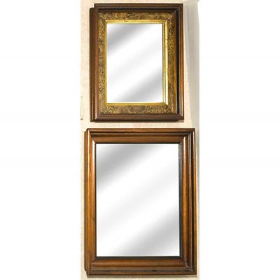 Lot 300 - Two Mahogany Framed Mirrors Height of larger...