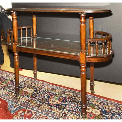 Lot 301 - Victorian Style Mahogany Two-Tier Server...