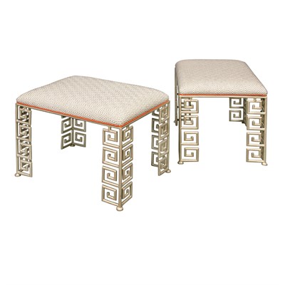 Lot 187 - 20th Century Design Pair of Benches Gold...