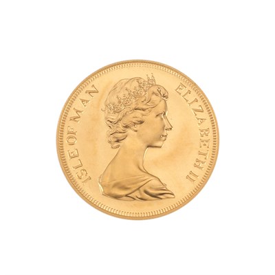 Lot 1076 - Isle of Man, 1973 Four-Piece Gold Set, Fr. 4-7...