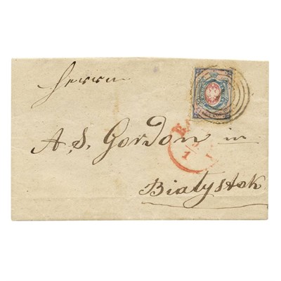Lot 1013 - Poland Number One, 1860 10k Blue and Rose on...