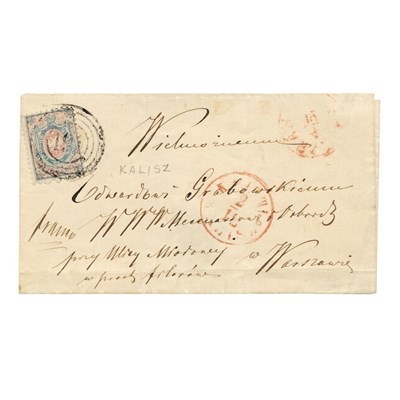 Lot 1014 - Poland Number One, 1860 10k Blue and Rose on...