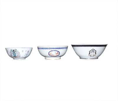 Lot 341 - Group of Three Chinese Export Style Porcelain...