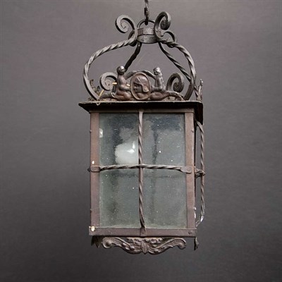 Lot 352 - Baroque Style Painted Metal Lantern Height 20...