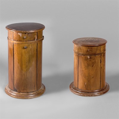 Lot 365 - Two English Mahogany Cupboards Height of...
