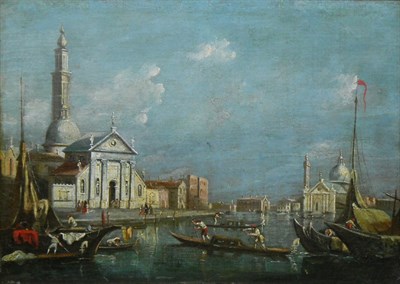 Lot 30 - Manner of Francesco Guardi The Grand Canal Oil...