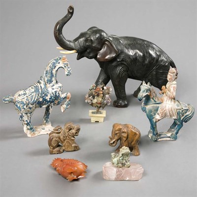 Lot 394 - Group of Eight Asian Figures