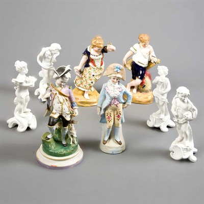 Lot 405 - Group of Porcelain Figures Approximately...
