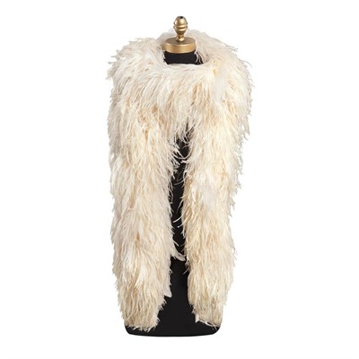 Lot 1164 - Cream Ostrich and Coq Feather Boa Length 9...