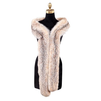 Lot 1156 - Double Sided Light Fox Boa Length 7 feet 6...