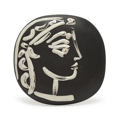 Lot 494 - Pablo Picasso JACQUELINE'S PROFILE (A.R. 385...