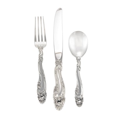 Lot 220 - Gorham Sterling Silver Flatware Service In the...