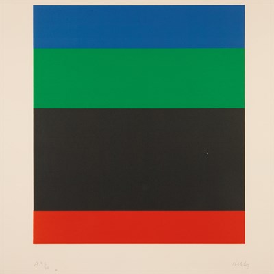 Lot 353 - Ellsworth Kelly BLUE/GREEN/BLACK/RED (A. 76)...