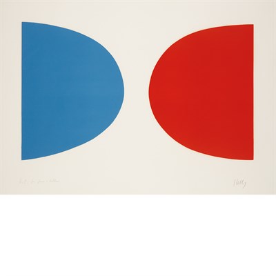 Lot 351 - Ellsworth Kelly (b. 1923) BLUE AND ORANGE...