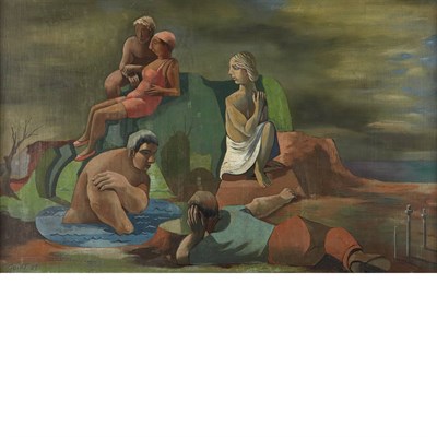 Lot 100 - Walter Quirt American, 1902-1968 Untitled,...