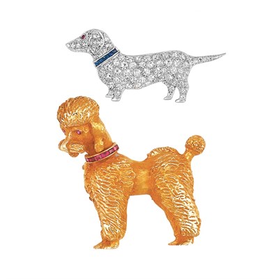 Lot 4 - Two Dog Pins
