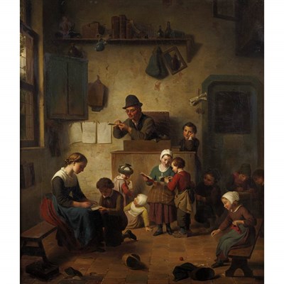 Lot 5 - Otto Brandt German, 1828-1892 The Village...