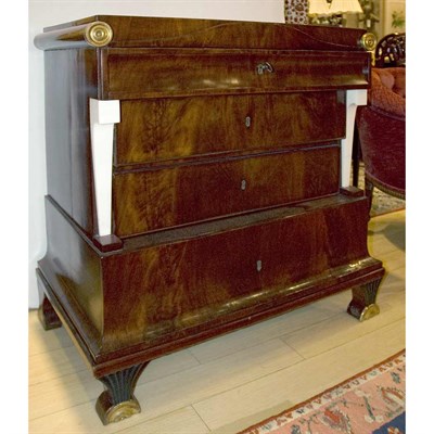 Lot 534 - Austrian Neoclassical Mahogany Commode Height...