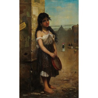 Lot 20 - Attributed to Carl W. E. Fink Gypsy with a...