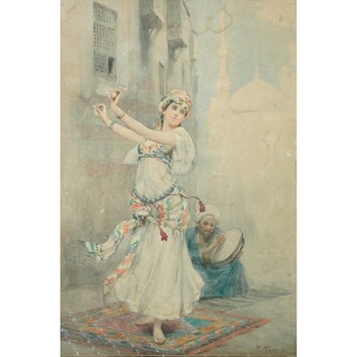 Lot 42 - Fabio Fabbi Italian, 1861-1946 Dancer,...