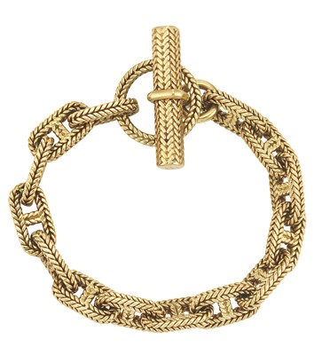 Lot 446 - Gold Link Bracelet, Hermes