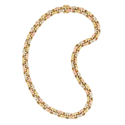 Lot 425 - Tricolor Gold Link Necklace, Hermes