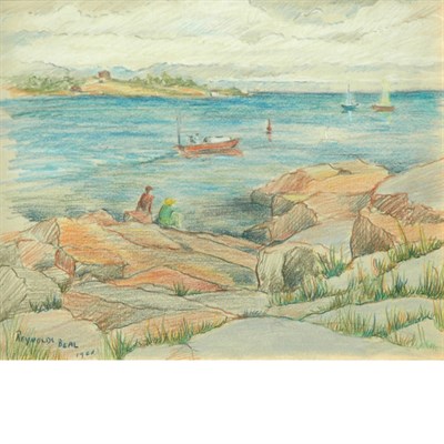 Lot 4 - Reynolds Beal American, 1867-1951 Bass Rocks,...