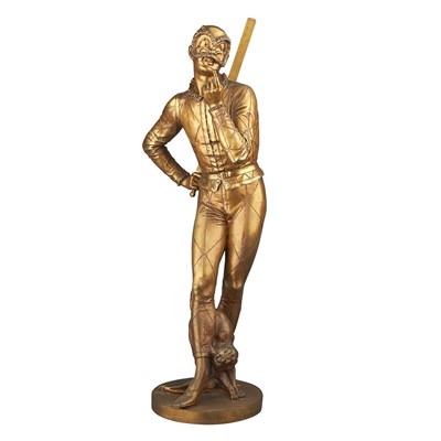 Lot 120 - Gilt-Bronze Figure of a Harlequin After a...