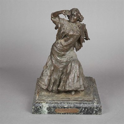 Lot 495 - Patinated-Bronze Figure of a Spanish Dancer...