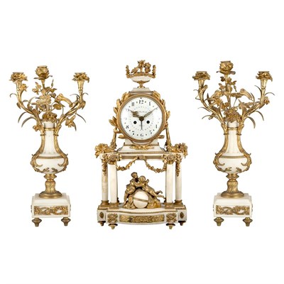 Lot 459 - Assembled Louis XVI Style Gilt-Bronze and...