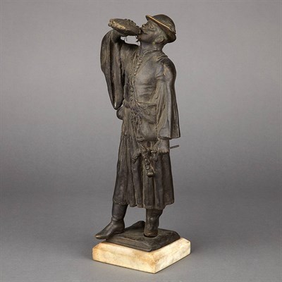 Lot 122 - Continental Bronze Figure of a Man with a...