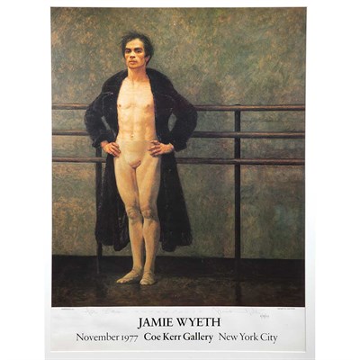 Lot 1221 - WYETH, JAMIE Poster with design by Jamie Wyeth...