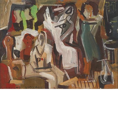 Lot 6 - Vaclav Vytlacil American, 1892-1984 Cafe, 1938...