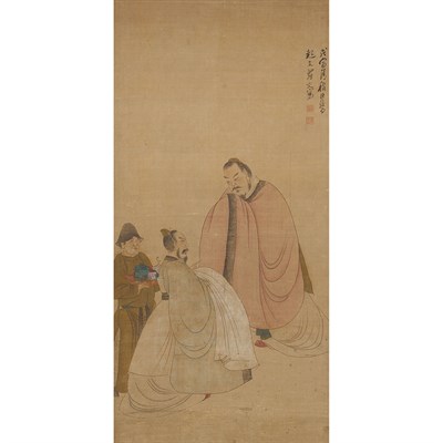 Lot 654 - After Chen Hong Shou 19th Century Two scholars...