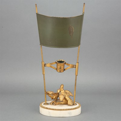 Lot 350 - Louis XVI Style Gilt-Bronze Marble...