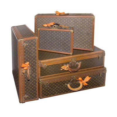 Lot 185 - Assembled Set of Five Louis Vuitton Hard Case...