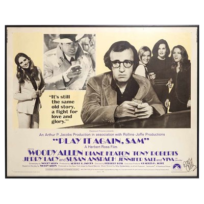 Lot 1222 - ALLEN, WOODY Signed poster for Play it Again...